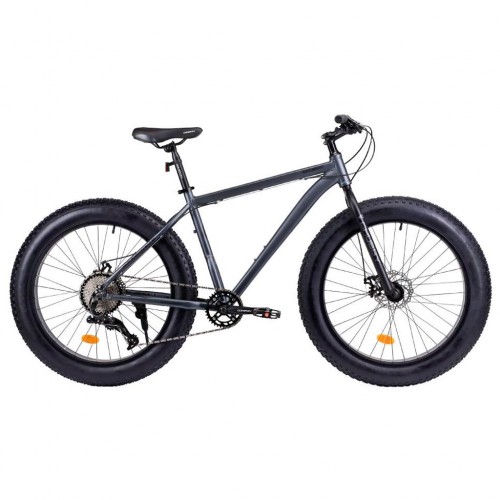 Велосипед фэт-байк 26"x4" рама 17" 1х10sp 11-42T COMIRON CHUBBY серый