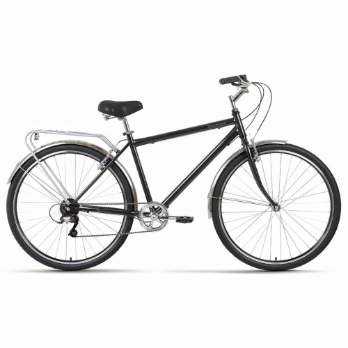 Велосипед  FORWARD DORTMUN 28 2.0 (28" 7 ск. рост 19") 2022, черный/белый, RBK22FW28612