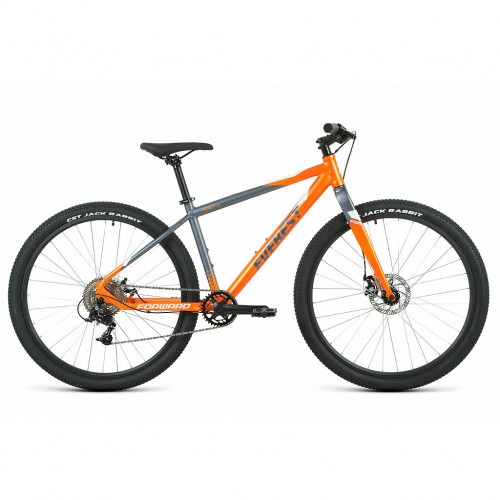 Велосипед FORWARD EVEREST 29 D (29" 8 ск. рост. 17") 2022, оранжевый матовый/серый матовый