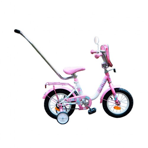 Велосипед 12" STELS Flash 8.5" Розовый/белый,  арт.15