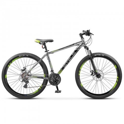 Велосипед 27,5" STELS Navigator- 500 MD 19" Черный/зеленый арт.V030