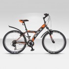 Велосипед 24" STELS Navigator-410 V 15" Серый/оранжевый/черный арт.V010