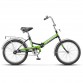 Велосипед 20" STELS Pilot-410 13,5" Черный/зеленый арт. Z010