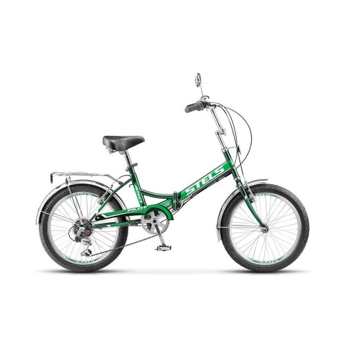 Велосипед 20" STELS Pilot-450 13,5" Черный/зеленый арт. Z010