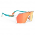 Очки Rudy Project SPINSHIELD White/Emerald Matte - Multilaser Orange (10013160/040124/3001442, Итали