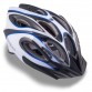 Шлем 8-9001263 спорт. с сеточкой Skiff 143 Blu 14отв. INMOLD сине-бело-черный 52-58см (10) AUTHOR