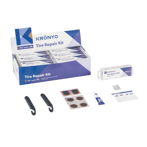 Аптечка 6-170311 TBIC-31C 6 заплаток+клей+монтировки+терка KRONYO