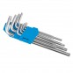 Набор ключей Torx KL-9705T KENLI, 9шт на T10/T15/T20/T25/T27/T30/T40/T45/T50 в клипсе