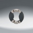 Захват д/спиц 6-150008 профи YC-8F 3.2/3.45/3.5/4.0 мм сталь прорезин.вставки серебр.BIKEHAND