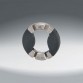 Захват д/спиц 6-150008 профи YC-8F 3.2/3.45/3.5/4.0 мм сталь прорезин.вставки серебр.BIKEHAND