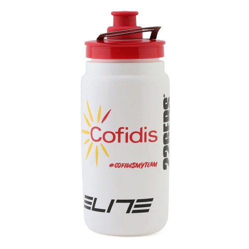 Фляга Elite Fly TEAM COFIDIS 550мл / Белый-Красный