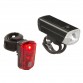 Фара+фонарь 5-221092 Li-lon АКБ USB-заряд. 1д. 1W 20люкс/95люм/3ф алюм.+1д 0,5W/2ф красный