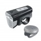 TOPEAK SOUNDLITE USB W/WIRELESS SOUND CONTROLLER, BLACK фонарь передний, TMS077B