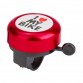 Звонок 45AE-01 "I love my bike" верх:алюминий, основа:пластик, черно-красный, арт.210138