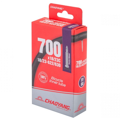 Велокамера 700x18/23C вентиль Presta 60мм CHAOYANG/STELS, в инд. упаковке Велокамера 700x18/23C вентиль Presta 60мм CHAOYANG/STELS, в инд. упаковке