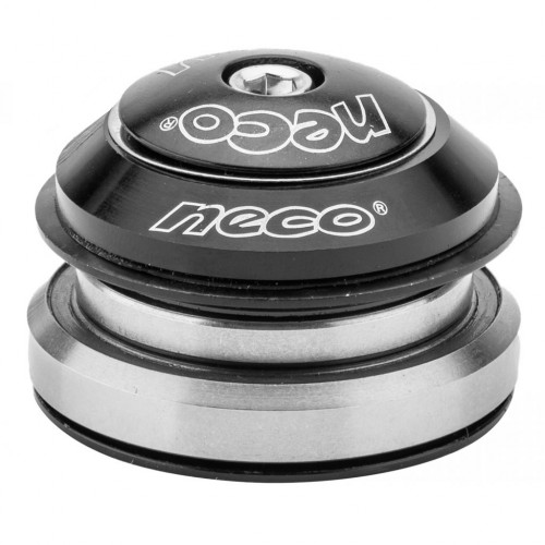 Детали рулевой колонки 1-1/8"-1.5" безрезьбовая H373E NECO стальная чёрная конич. интегрированная