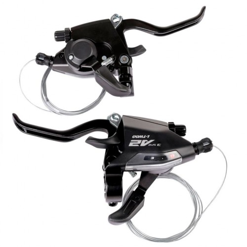 MTB, Комборучка, Шифтер левый, L-TWOO ST-TX4007-L, 3 скорости, 2:1 shimano совместим, материал: алюм
