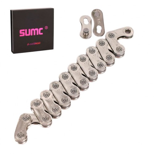 Велосипедная цепь SUMC S12 PRO, 12 speed, 1/2"x11/128", 126 звеньев, for SHIMANO, ГОСТ 30442-97 ISO Велосипедная цепь SUMC S12 PRO, 12 speed, 1/2"x11/128", 126 звеньев, for SHIMANO, ГОСТ 30442-97 ISO
