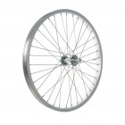 Колесо переднее 20" обод одинарный алюм. серебр., втулка под гайку
