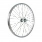 Колесо переднее 20" обод одинарный алюм. серебр., втулка под гайку
