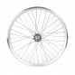 Колесо заднее 20" обод двойной алюм. серебр., V-br, втулка под трещотку 6-7ск под гайку