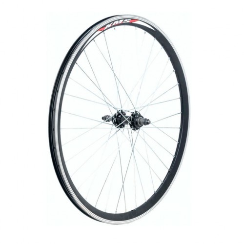 Колесо заднее 26" обод двойной алюм. черн., V-br, втулка под трещотку 6-7ск под гайку